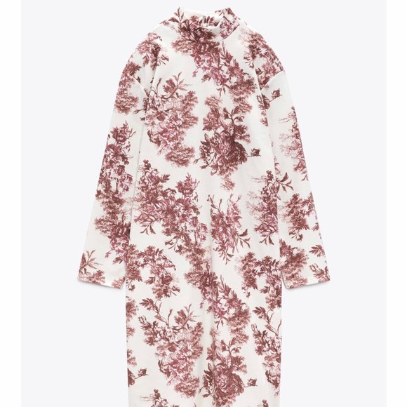 *NWT* Zara Printed Soft Dress - Picture 11 of 13